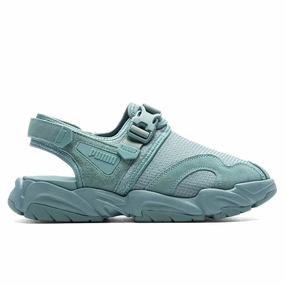 TS-01 Tonal - Adriatic//Black Puma shoes with suede and modern shape