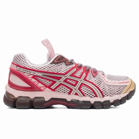 UB9-S Gel-Kayano 20 - Crystal Pink/Classic Red Asics running shoes with gel cushioning