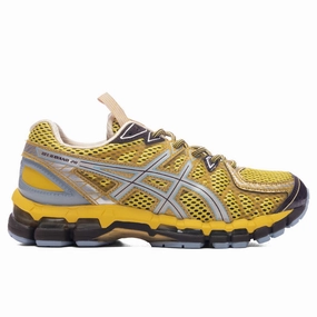 UB9-S Gel-Kayano 20 - Vibrant Yellow/Pure Silver Asics running shoes with gel cushioning