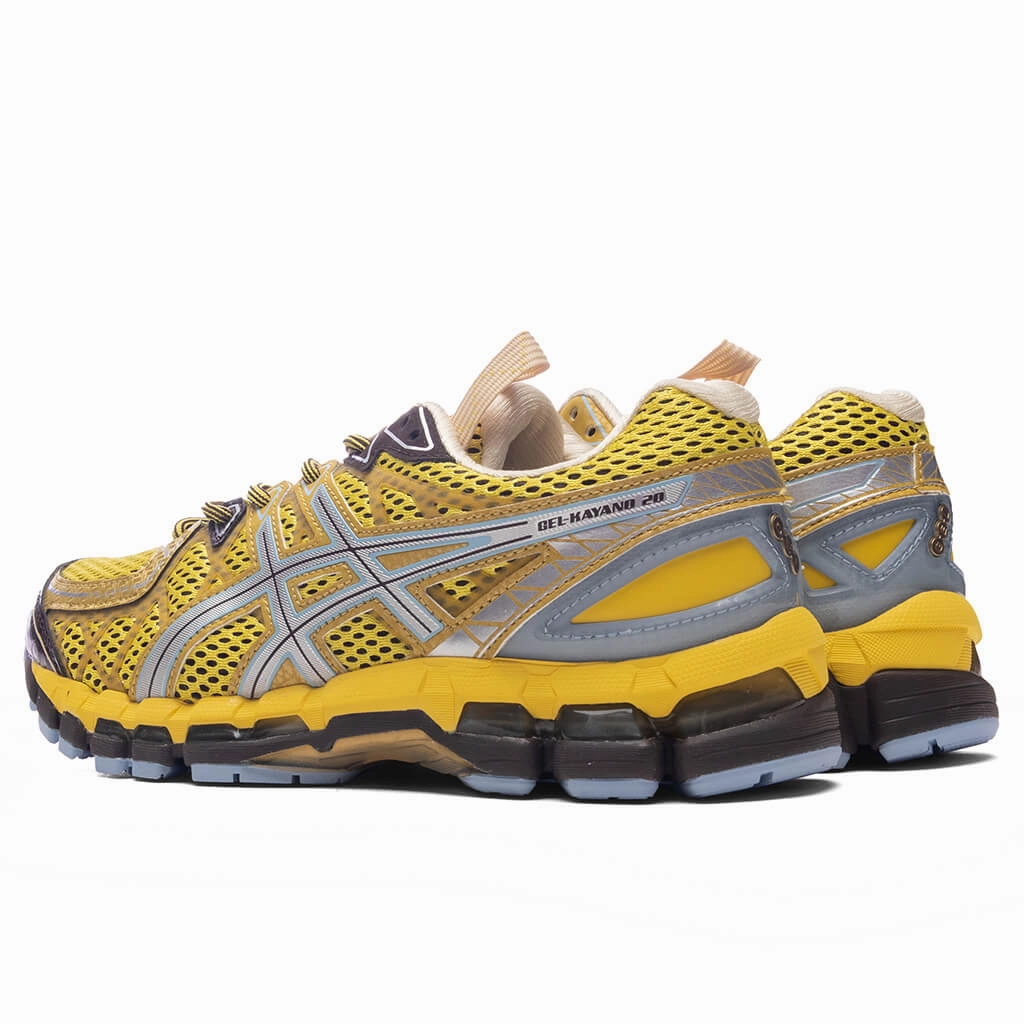 UB9-S Gel-Kayano 20 - Vibrant Yellow/Pure Silver Asics Gel Cushion Running Shoes