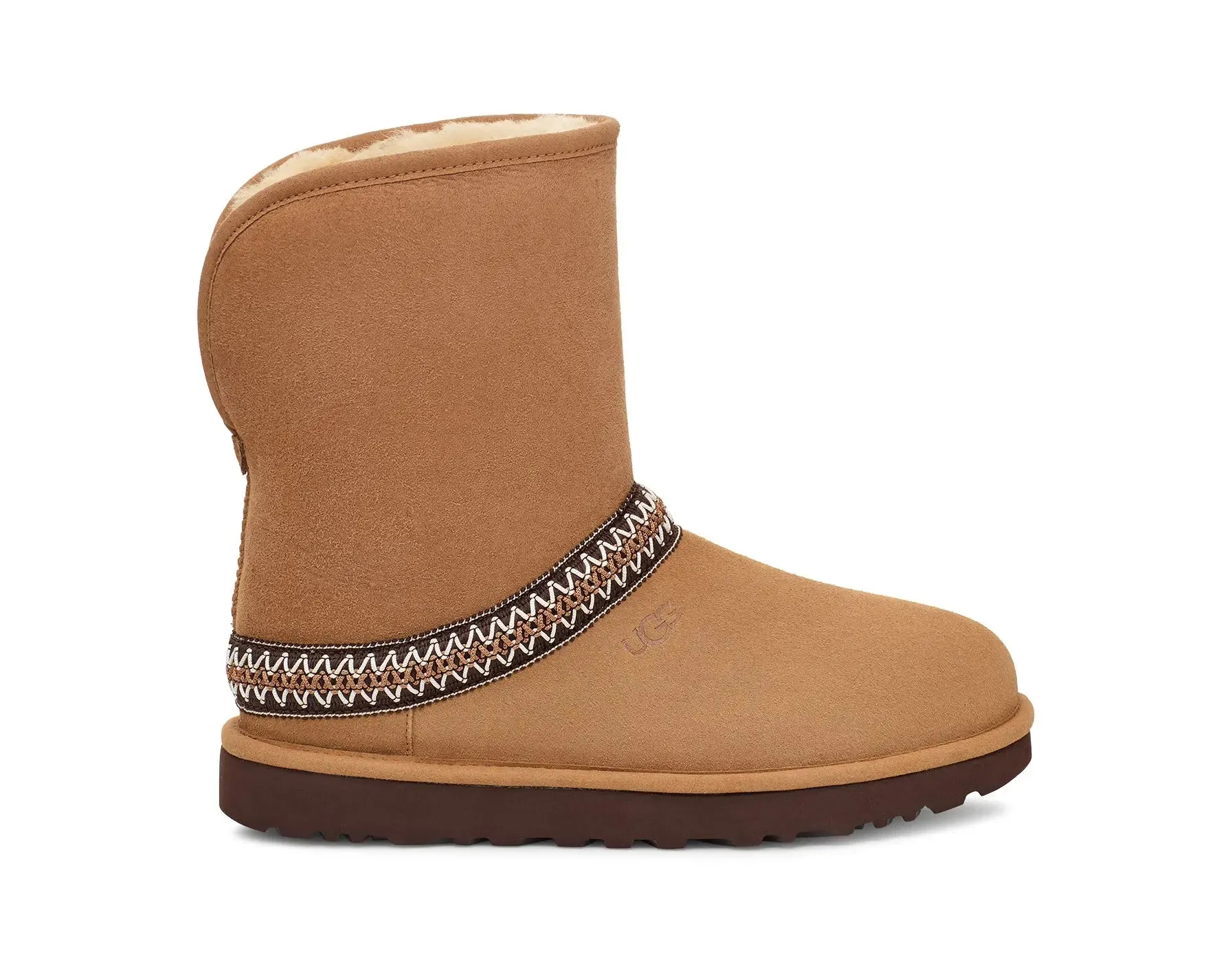 UGG Women's Classic Short Crescent  Cozy, Chic & Versatile
