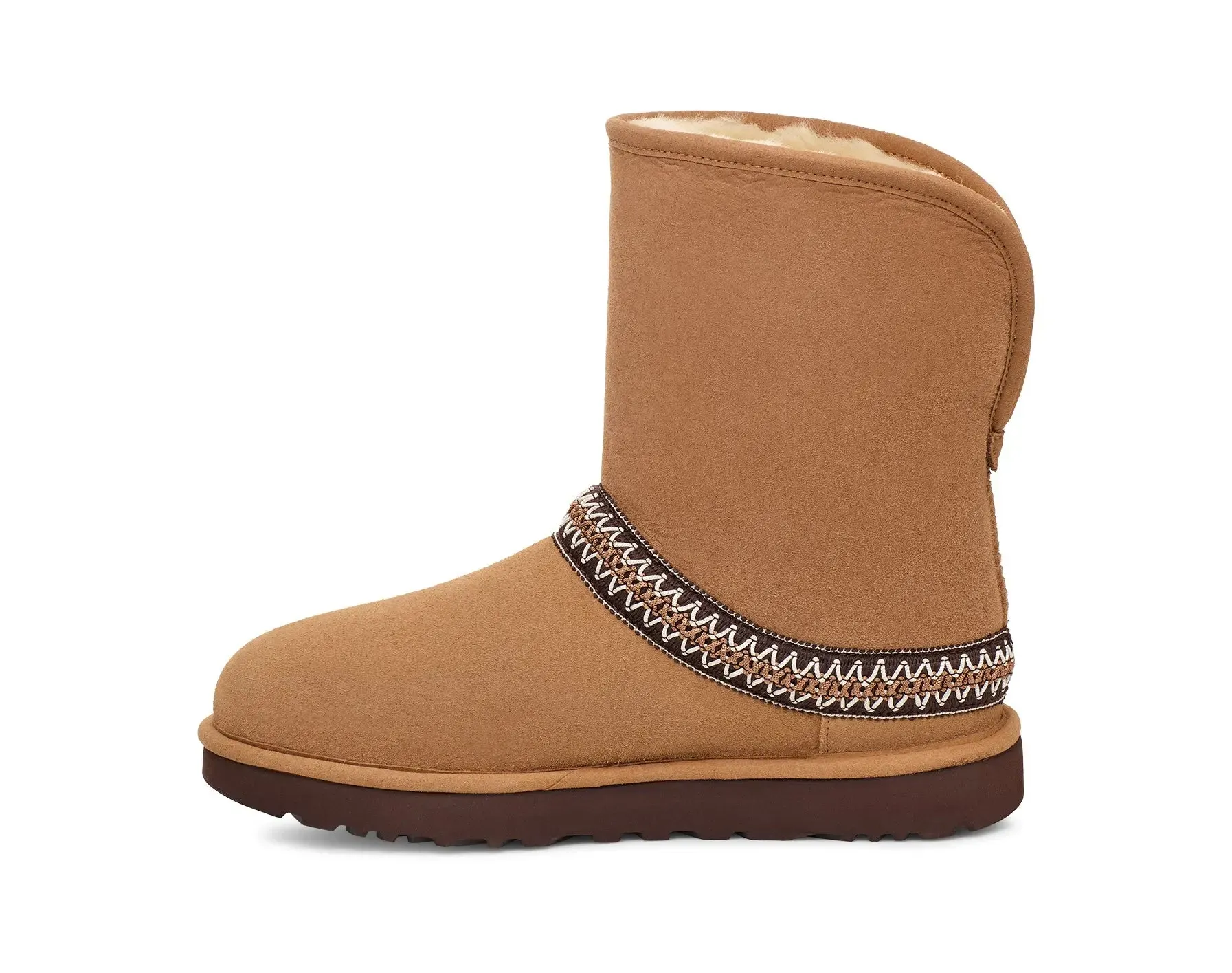 UGG Women's Classic Short Crescent  Cozy, Chic & Versatile