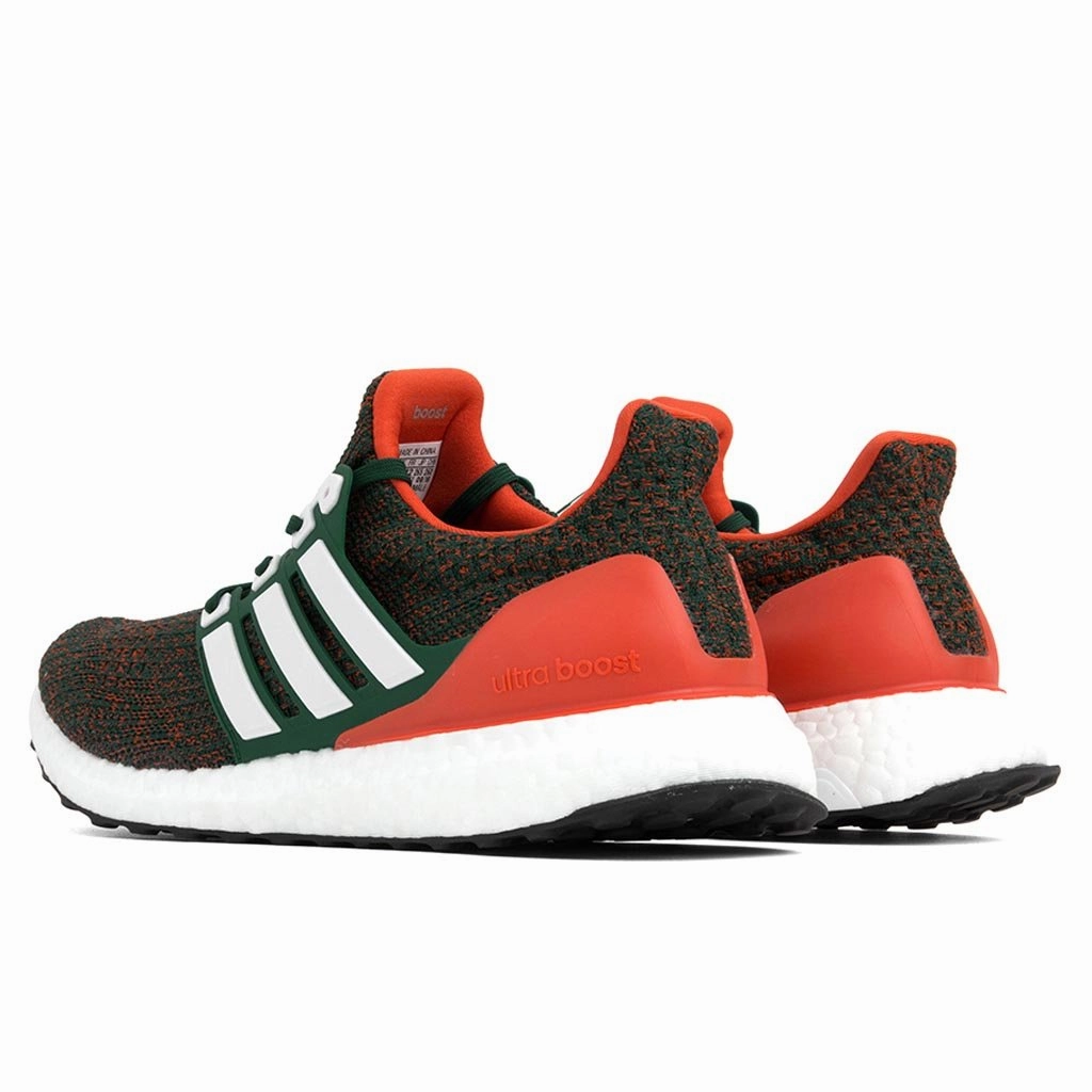 Ultraboost 4.0 - Dark Green/Orange Adidas Classic Street Sneakers