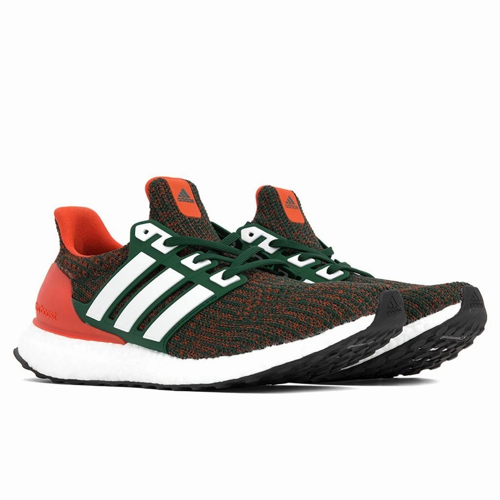 Ultraboost 4.0 - Dark Green/Orange Adidas Classic Street Sneakers