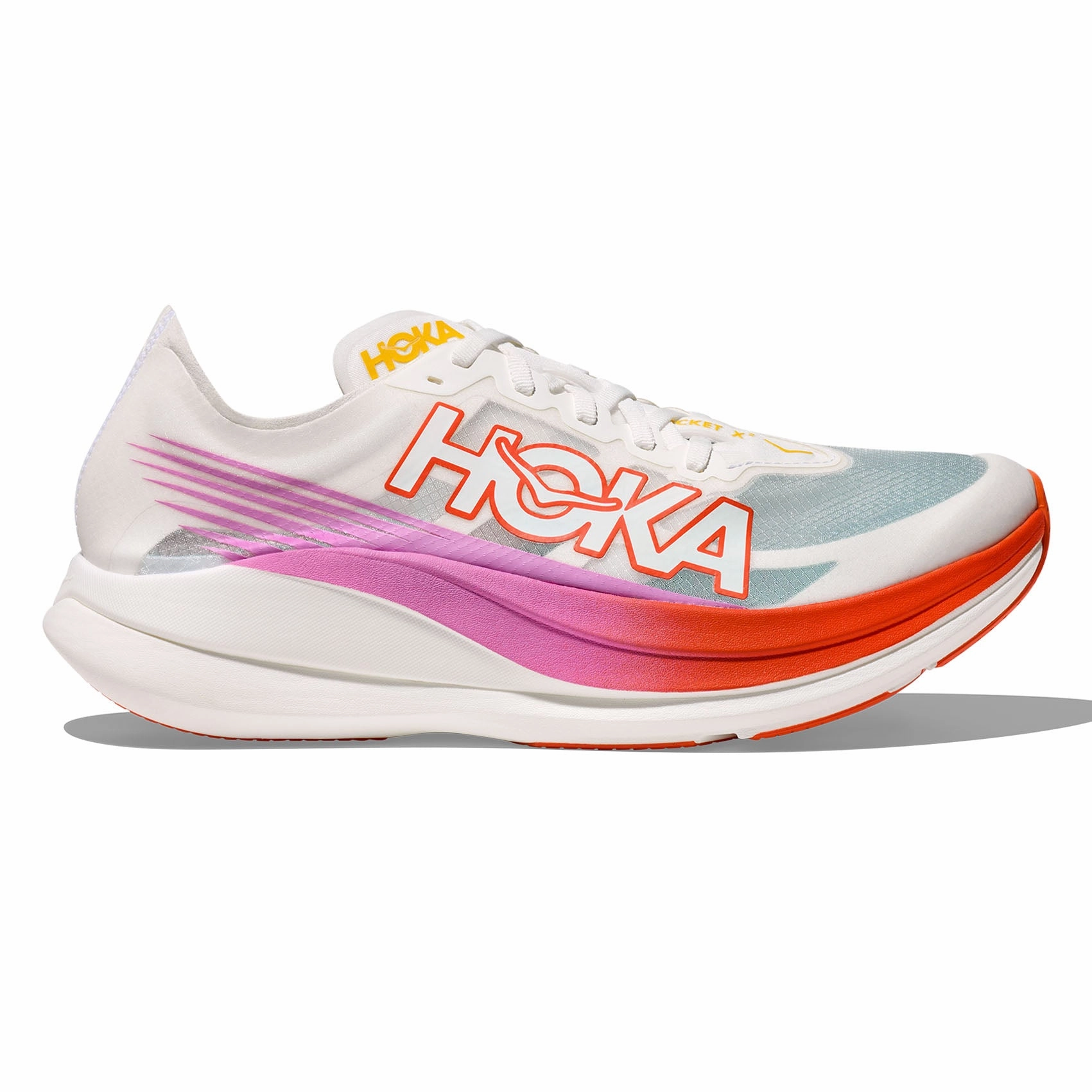 Unisex HOKA Rocket X2 Hoka athletic footwear shots
