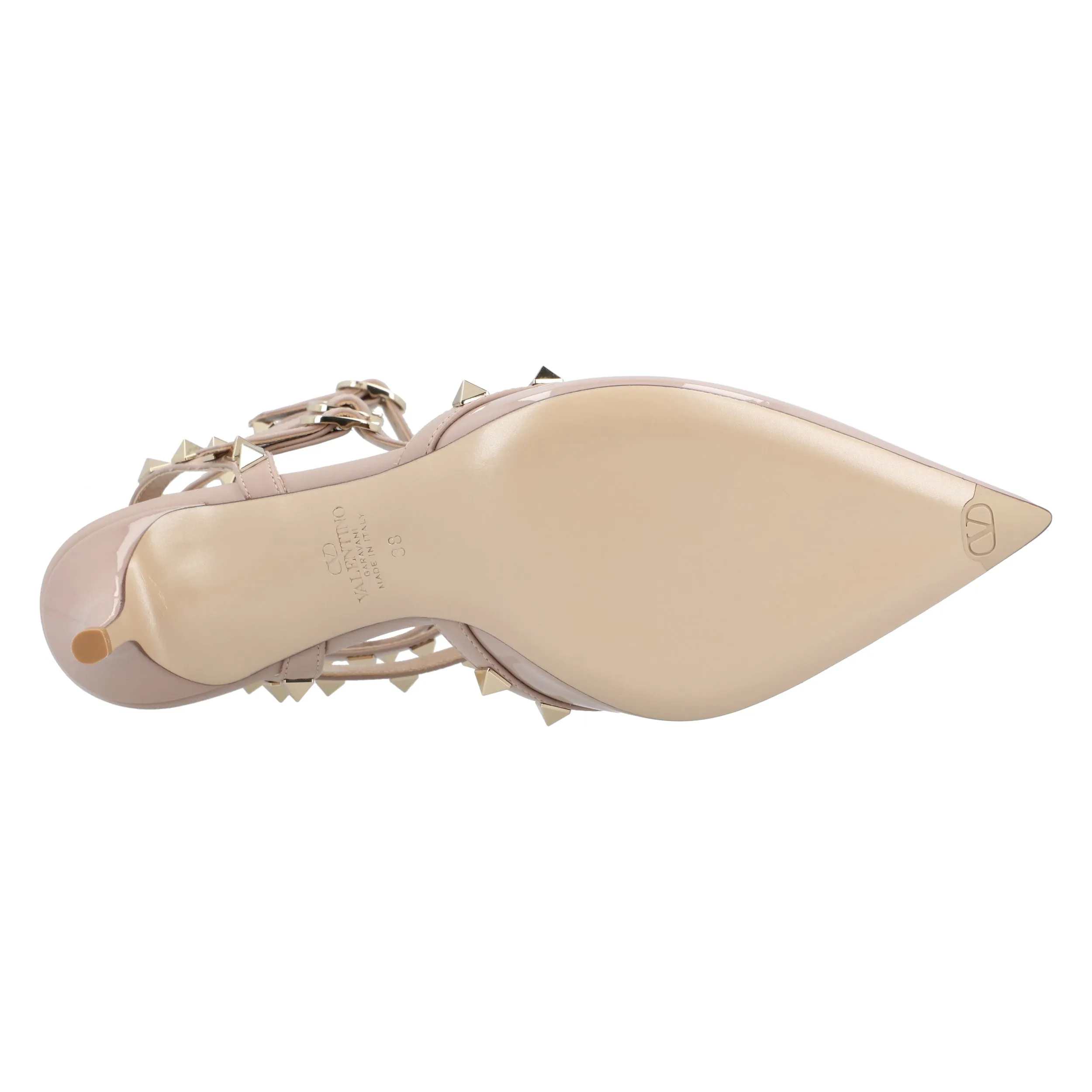 Valentino Rockstud-Pumps Nude