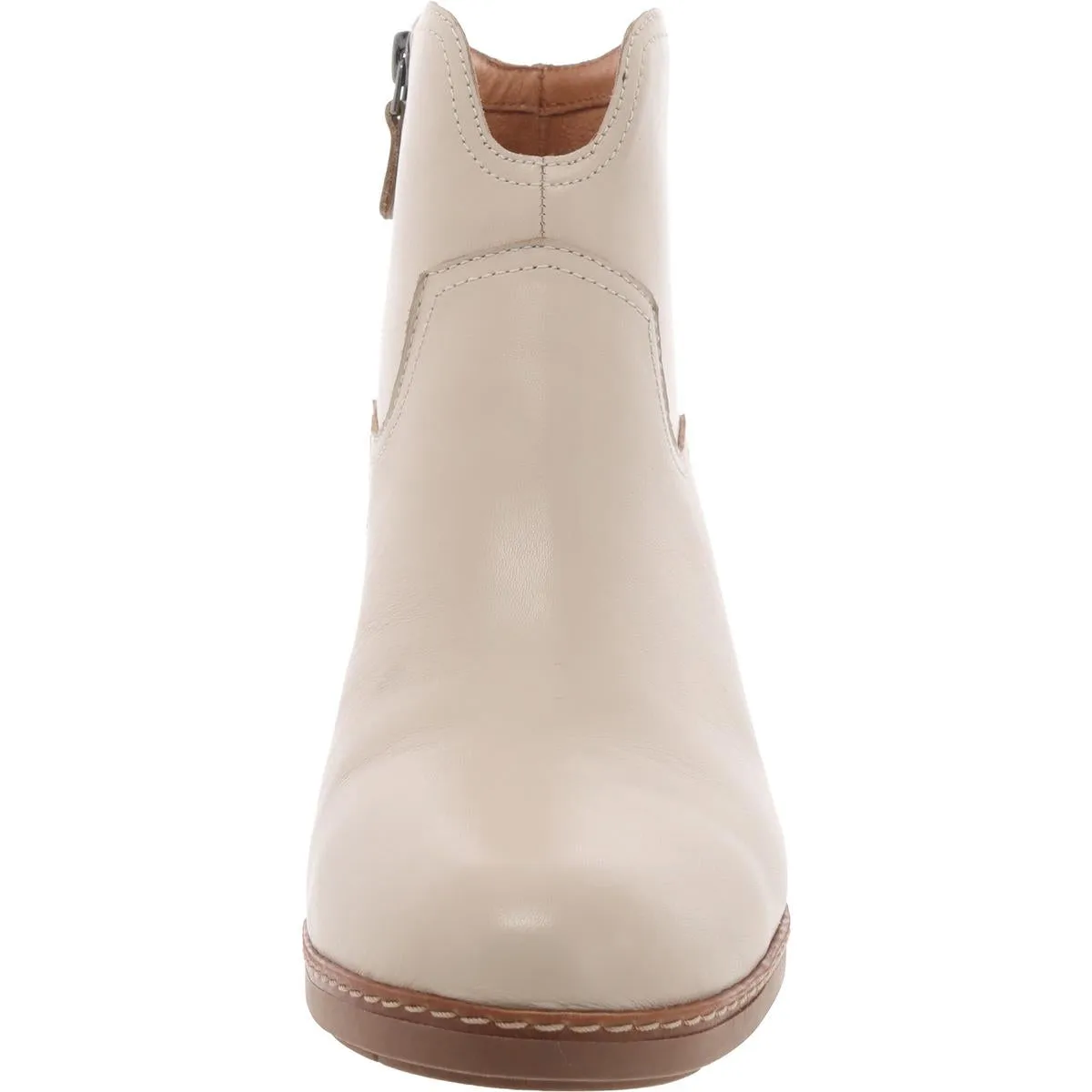 Vanda Water Resistant Womens Leather Zip Up Ankle Boots