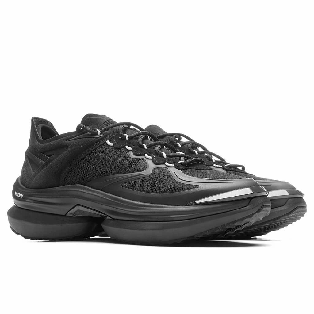 Variant Nitro Sci-Tech - Black/Platinum Gray Puma Suede Street Sneakers