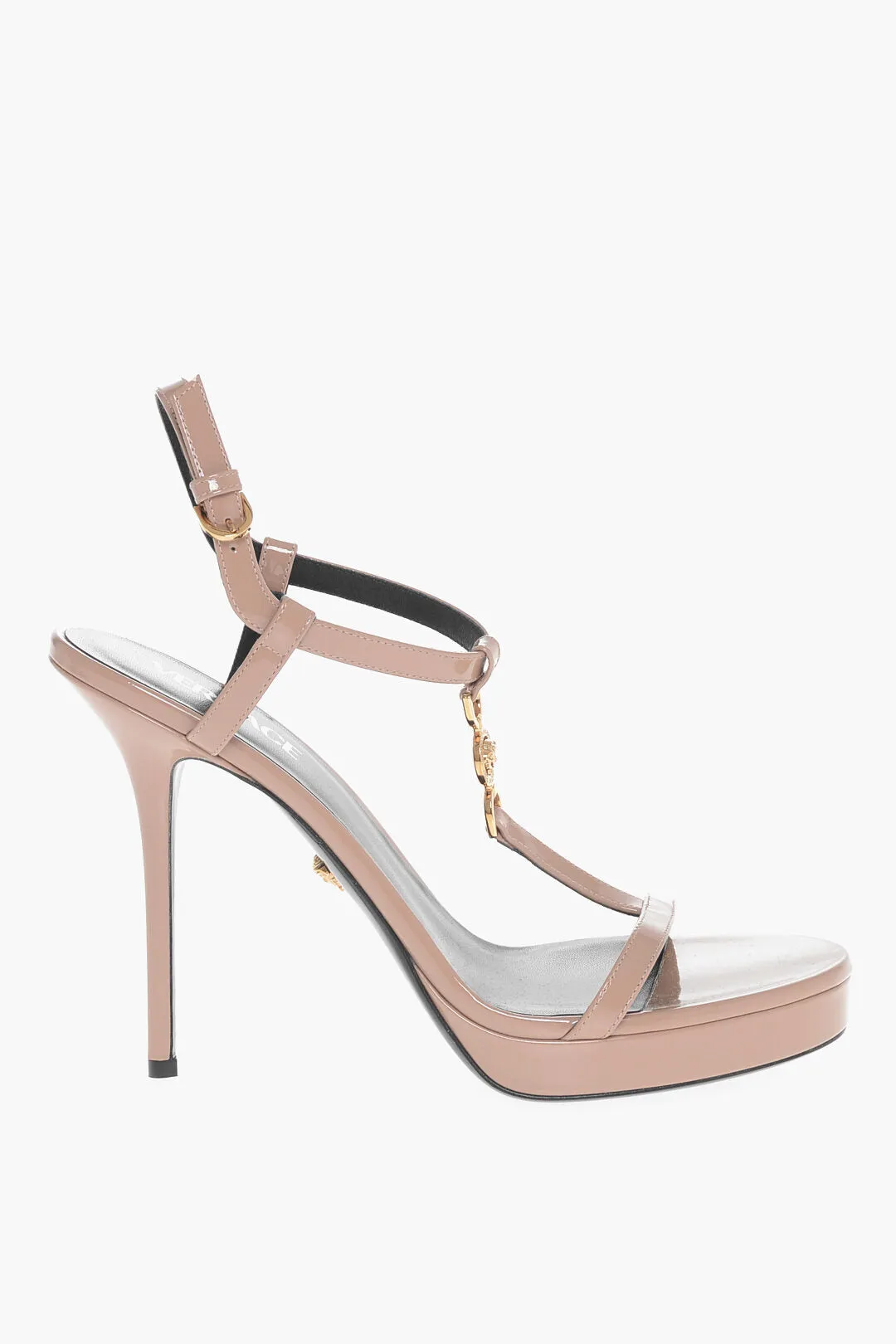 Versace Platform Sole Medusa Patent Leather Sandals 11Cm