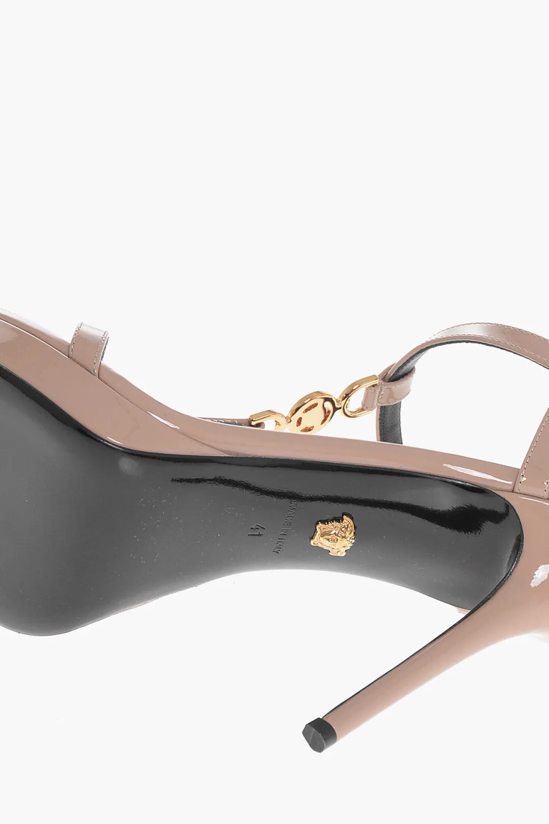 Versace Platform Sole Medusa Patent Leather Sandals 11Cm