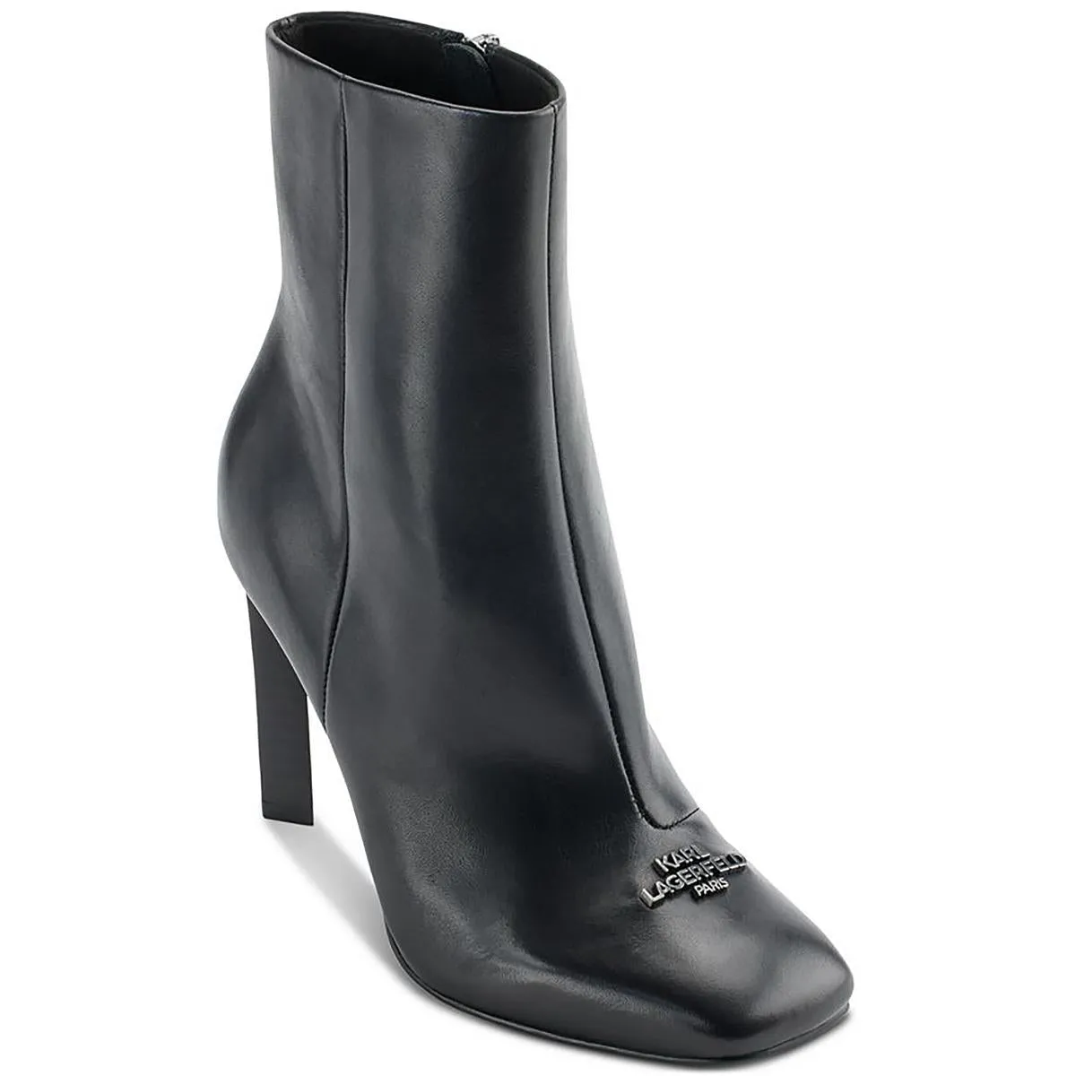 VICA Womens Patent Leather Square toe Booties