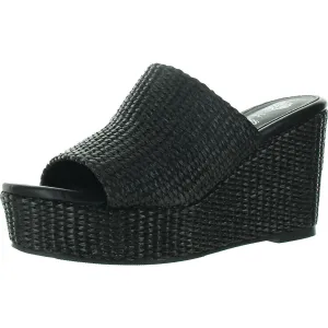 VIVICA Womens Woven Manmade Wedge Sandals