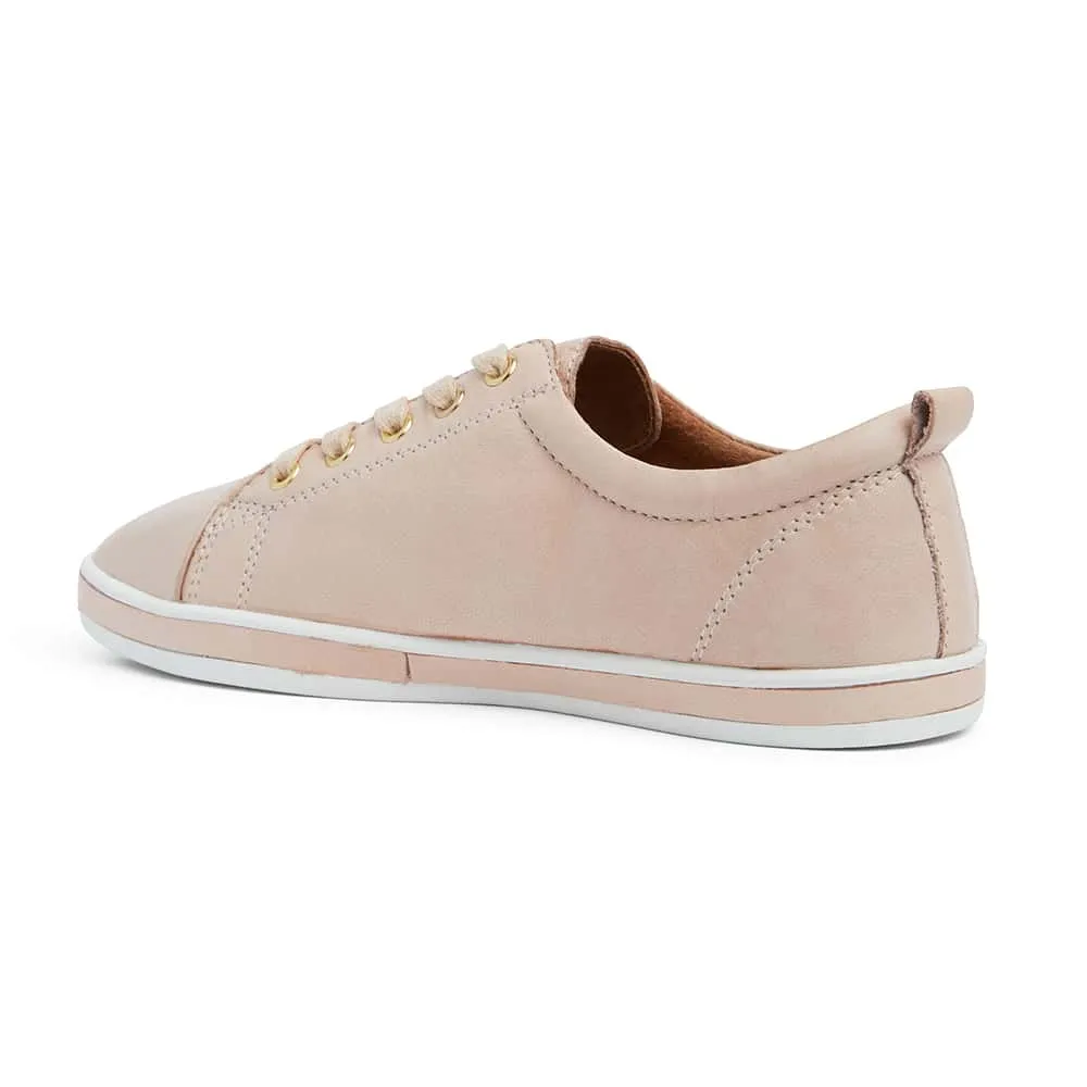 Waffle Sneaker in Blush Leather