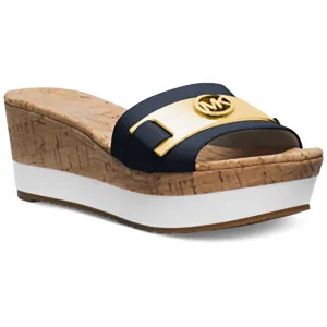 Warren Womens Logo Manmade Platform Heels