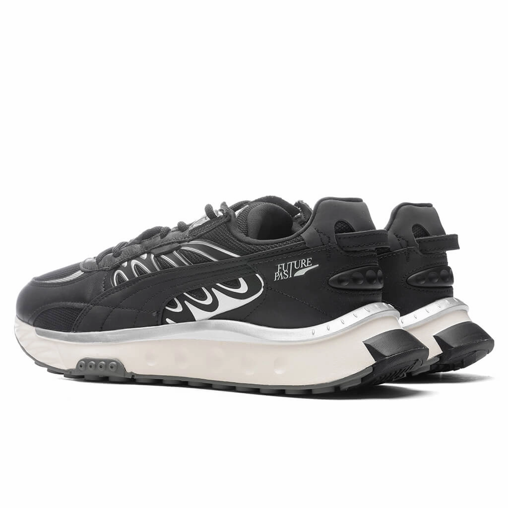 Wild Rider Tecno - Black Puma Suede Street Sneakers