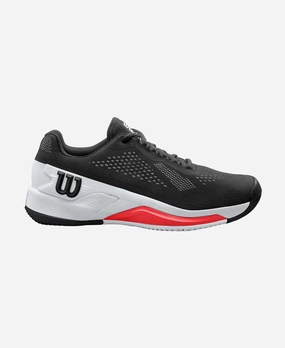 Wilson Men's Rush Pro 4.0 (Black/White/Red) Wilson men's shoes