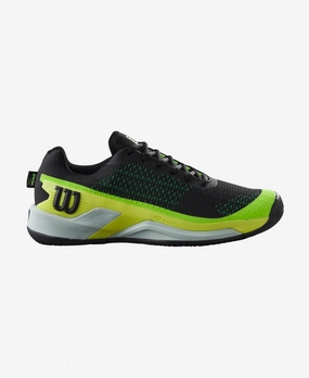 Wilson Men's Rush Pro Extra Duty (Black/Safety Yellow) Wilson men's shoes