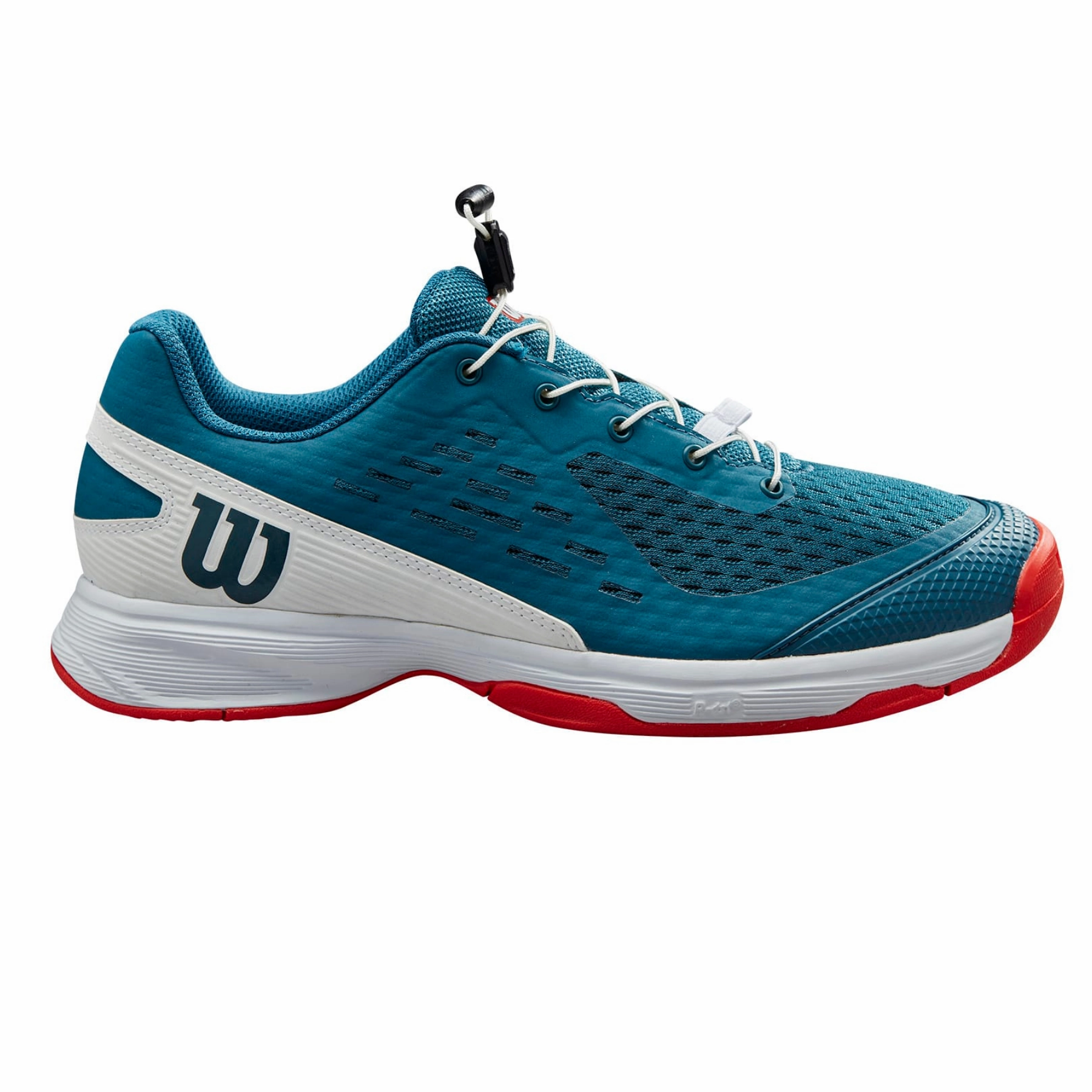 Wilson Rush Pro JR 4.0 QL Tennis Shoes - Blue Coral/ White/ Fiesta Wilson tennis shoes