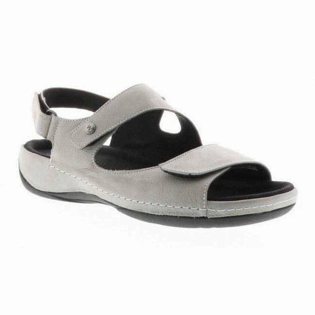 WOLKY LIANA SANDAL WOMEN'S LIGHT GRAY EXTRA WIDE - FINAL SALE! Wolky comfort sandals with secure fit