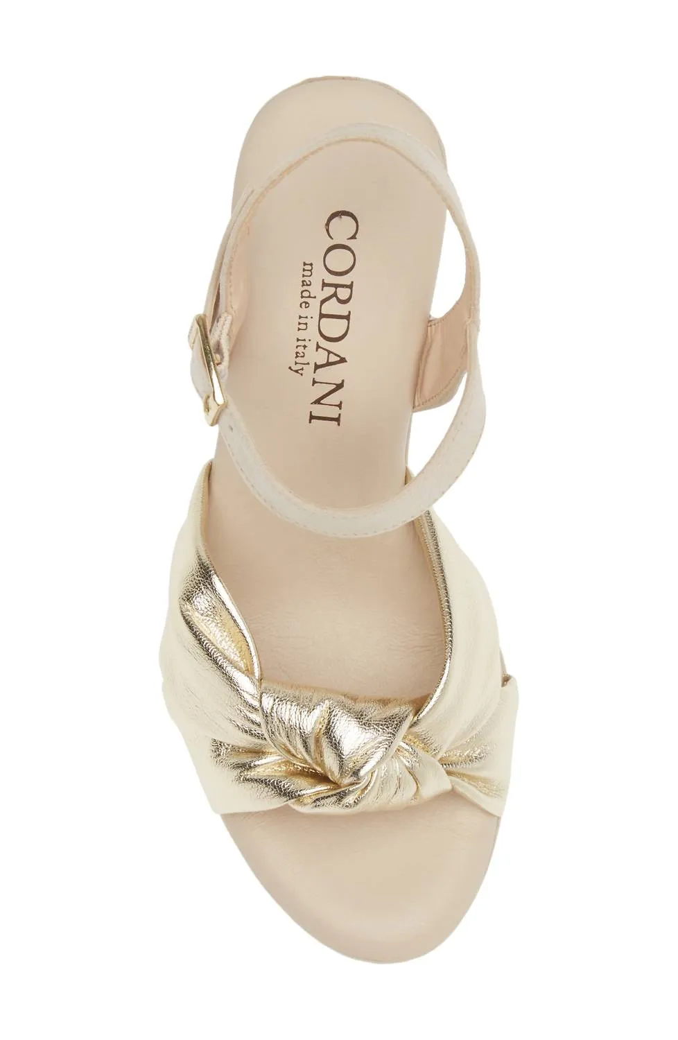 Women Lola Knotted Platform Sandal In Platino