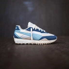 Women Puma Blacktop Rider (Warm White/Inky Blue) Puma trendy footwear styles