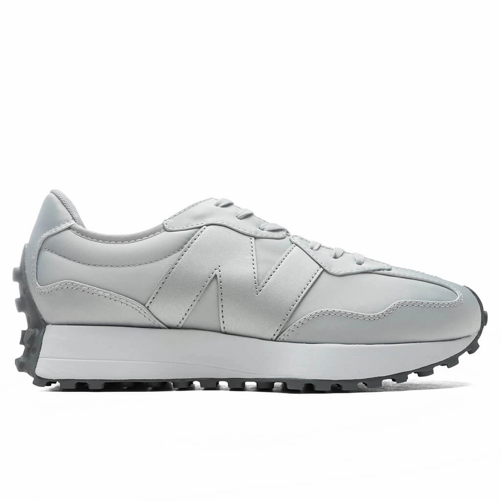 Women's 327 - Light Aluminum/Gunmetal New Balance shoes for walking and running