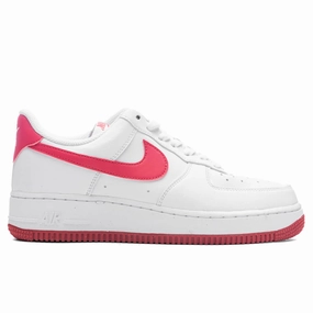 Women's Air Force 1 '07 Next Nature - White/Aster Pink Nike fashion sneakers with bold branding