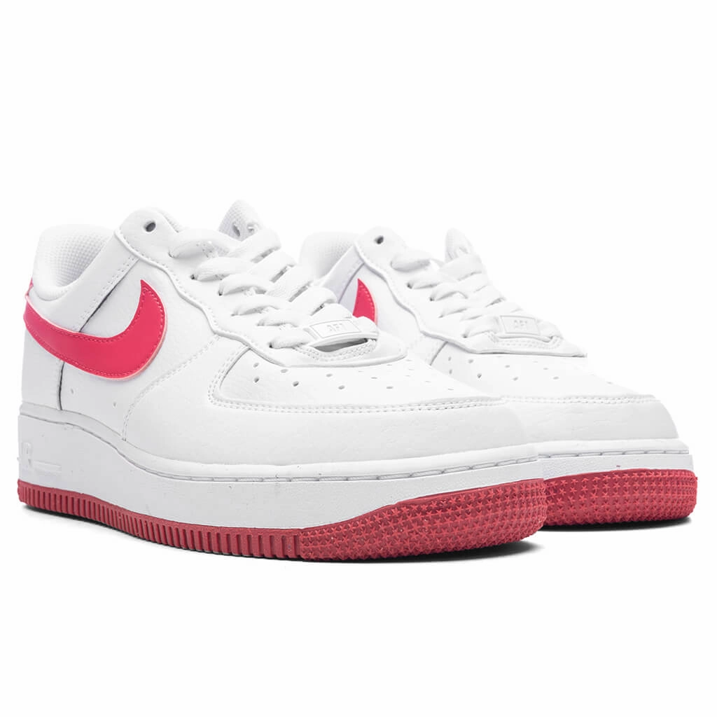 Women's Air Force 1 '07 Next Nature - White/Aster Pink Nike Bold Logo Sneakers