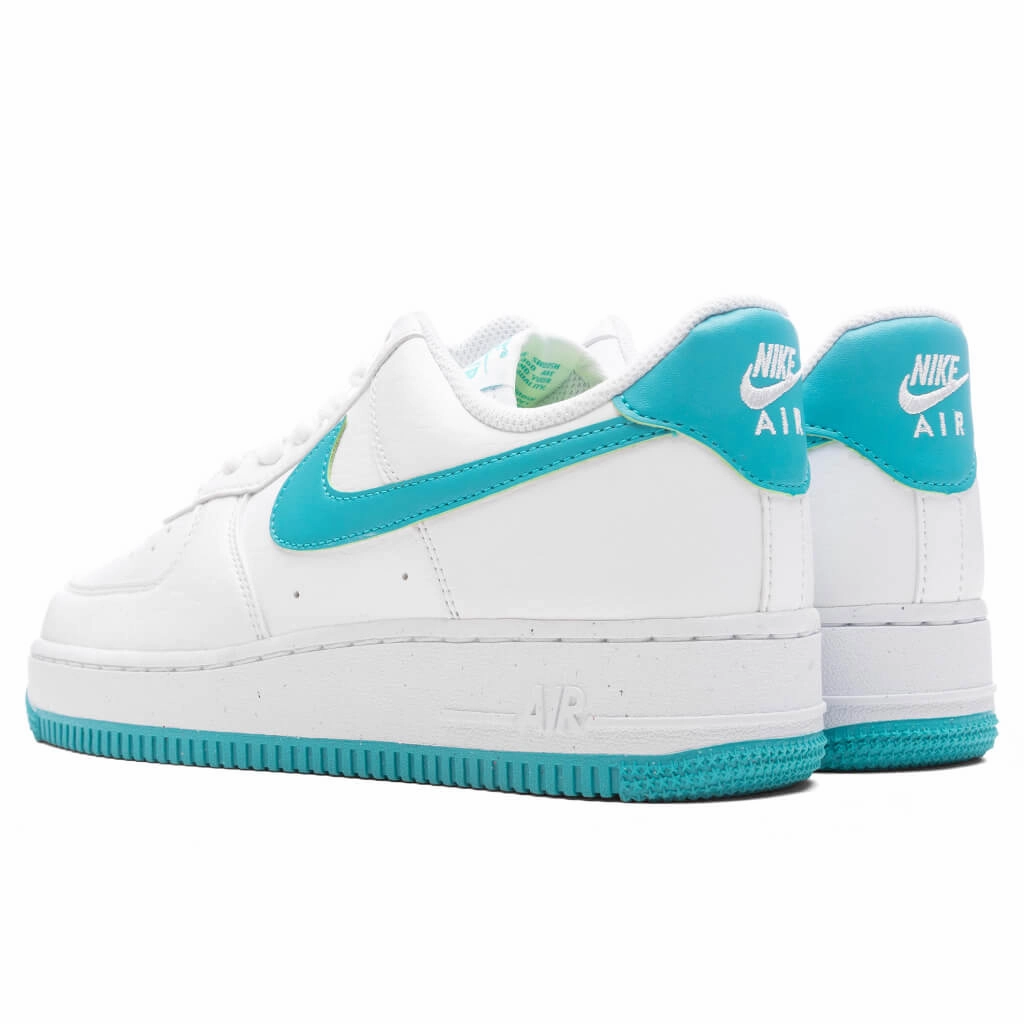 Women's Air Force 1 '07 Next Nature - White/Dusty Cactus/Volt Nike Bold Logo Sneakers