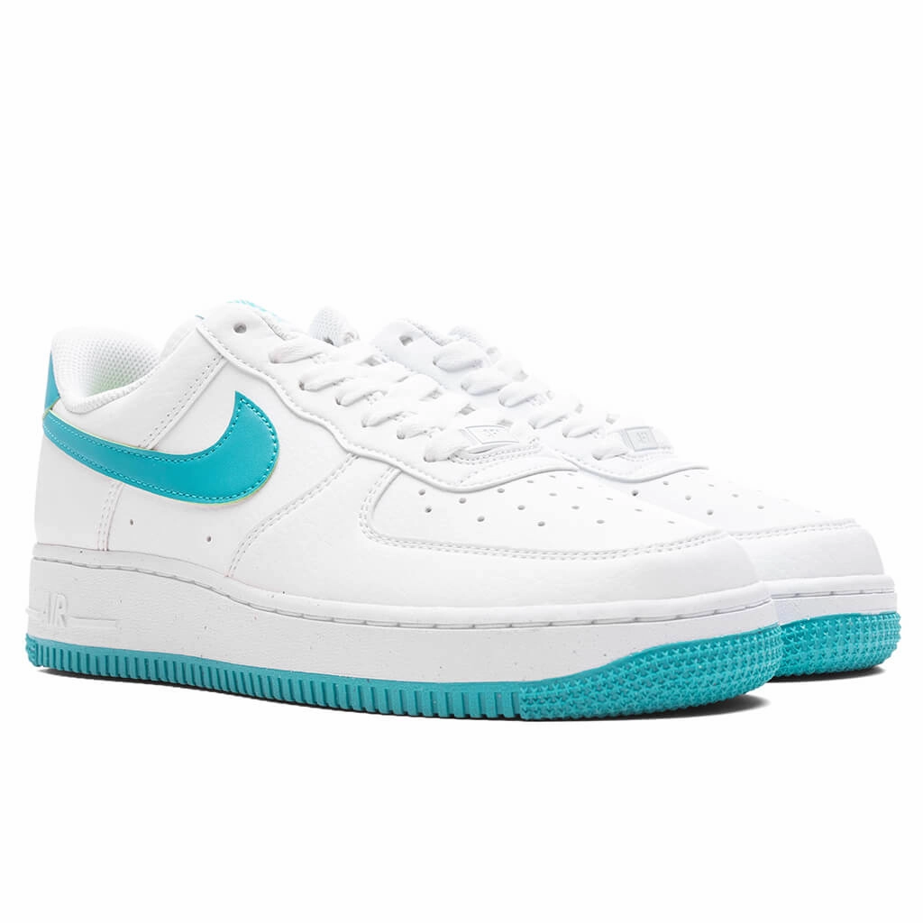 Women's Air Force 1 '07 Next Nature - White/Dusty Cactus/Volt Nike Bold Logo Sneakers