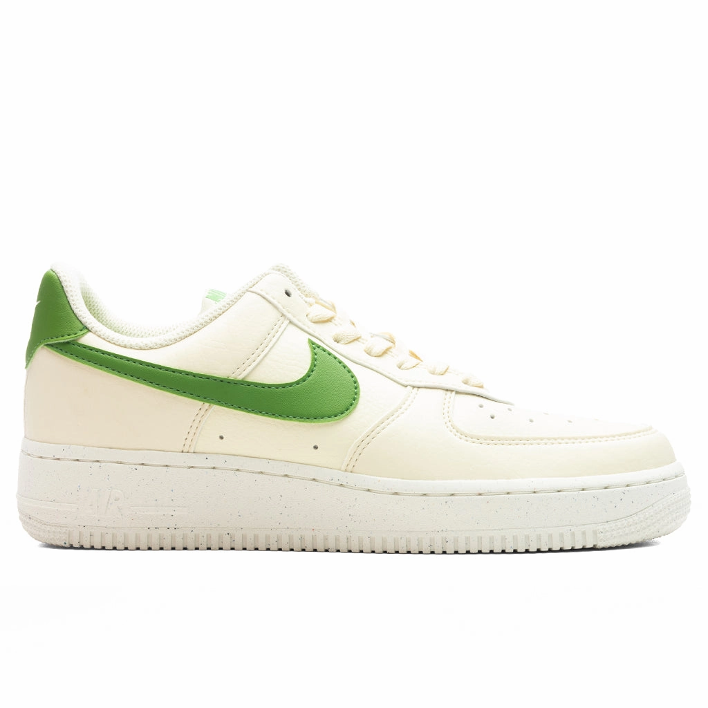 Women's Air Force 1 '07 SE - Coconut Milk/Chlorophyll/Sail/Volt Nike signature design with comfort fit