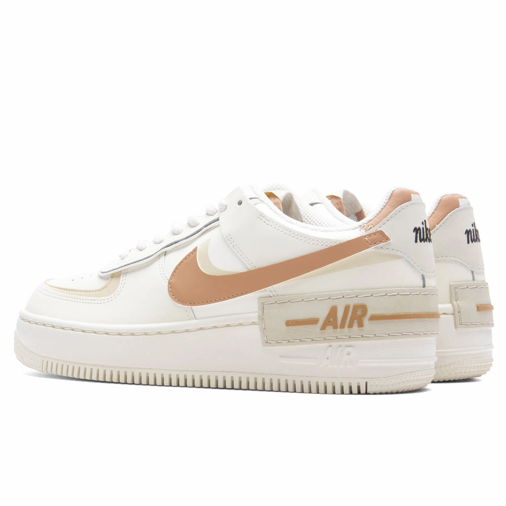 Women's Air Force 1 Shadow - Sail/Hemp/Fossil Nike Retro Lifestyle Shoes