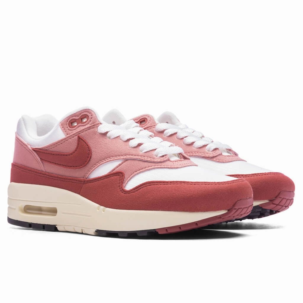 Women's Air Max 1 '87 - Sail/Cedar/Red Stardust Nike Retro Lifestyle Shoes