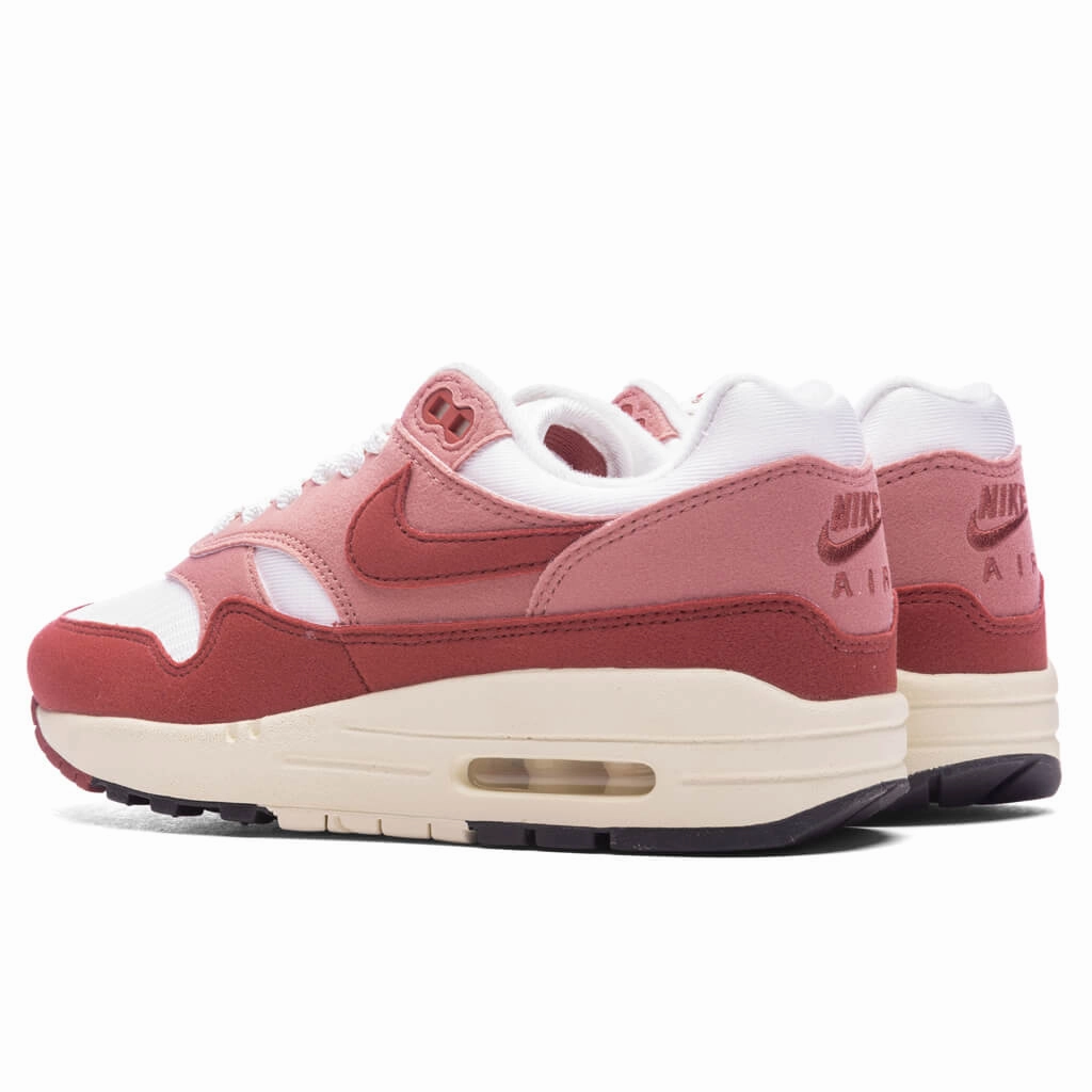 Women's Air Max 1 '87 - Sail/Cedar/Red Stardust Nike Retro Lifestyle Shoes