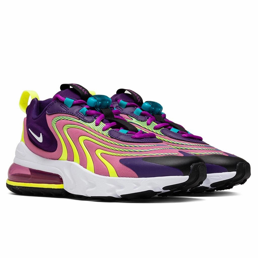 Women's Air Max 270 React ENG - Eggplant/White/Magic Flamingo Nike Foam Comfort Trainers