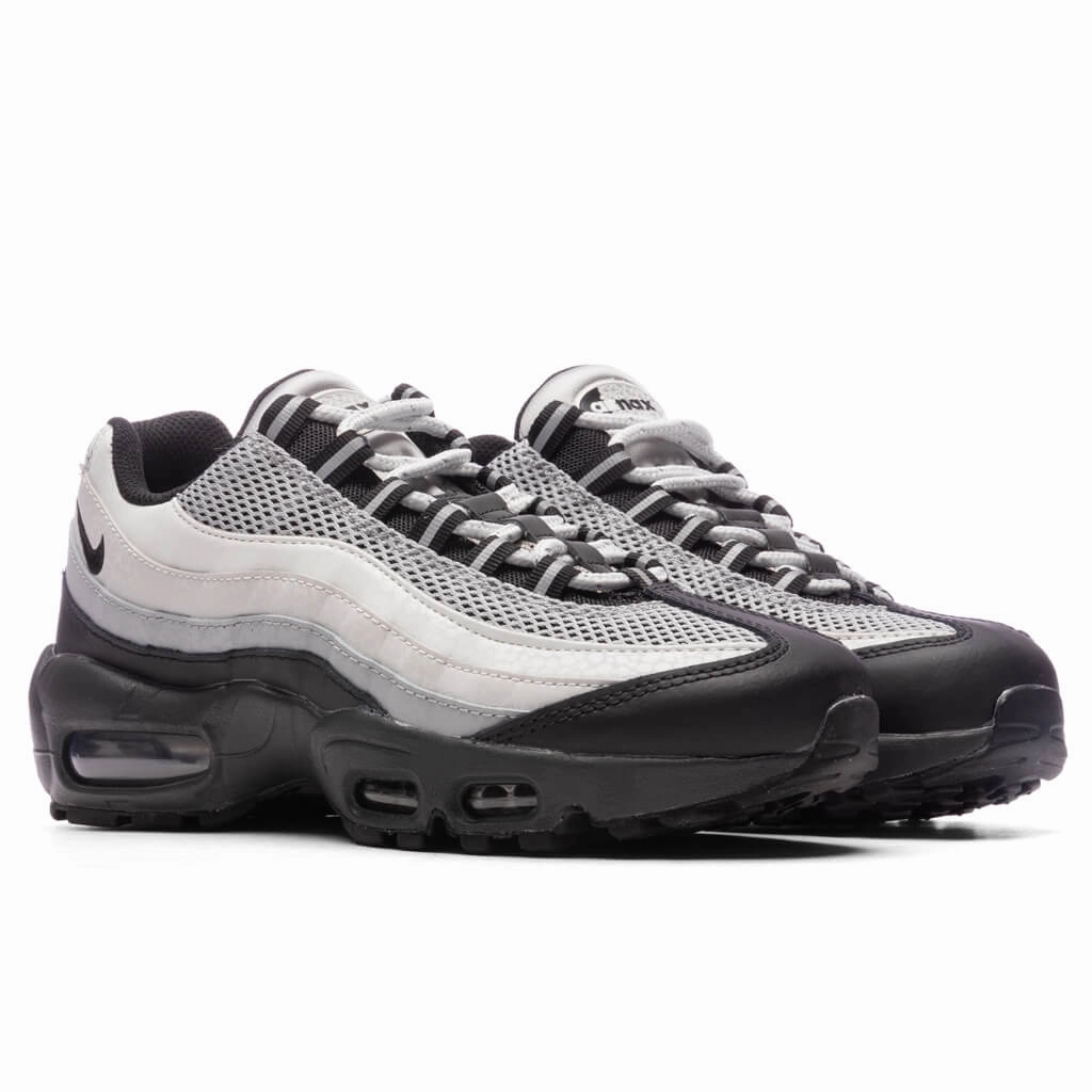 Women's Air Max 95 LX Reflective Safari - Light Smoke Grey/Black/Photon Dust Nike Retro Lifestyle Shoes