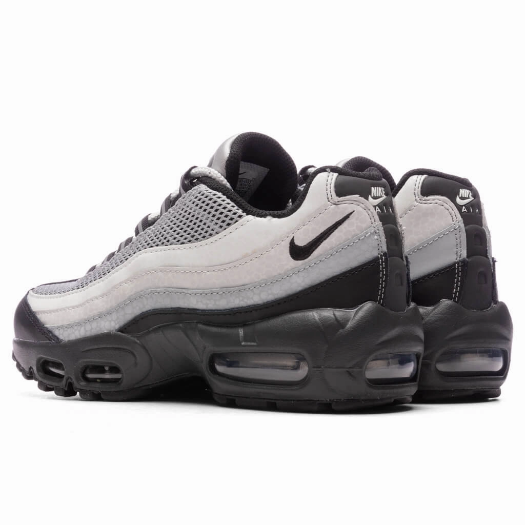 Women's Air Max 95 LX Reflective Safari - Light Smoke Grey/Black/Photon Dust Nike Retro Lifestyle Shoes