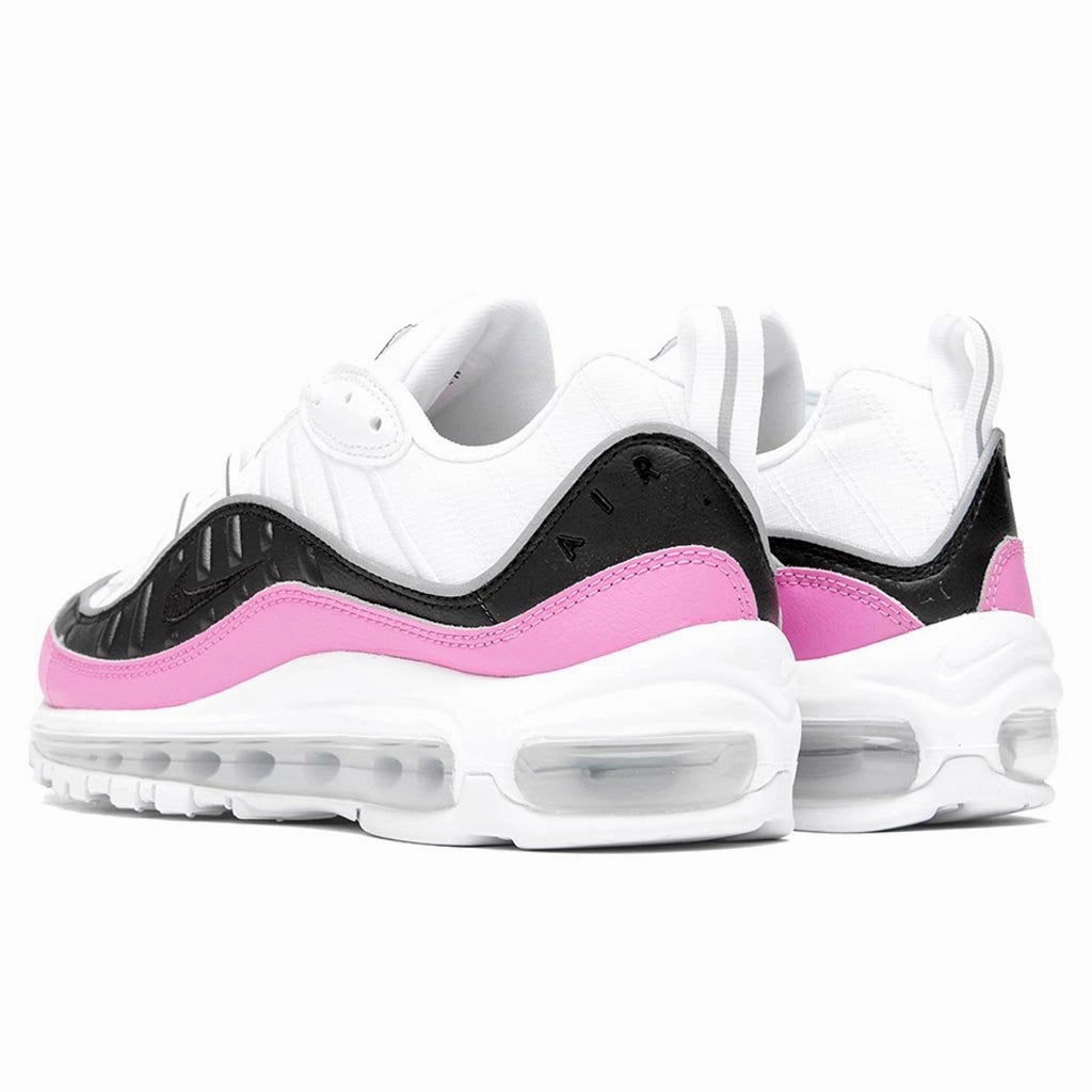Women's Air Max 98 SE - White/Black/China Rose Nike Foam Comfort Trainers
