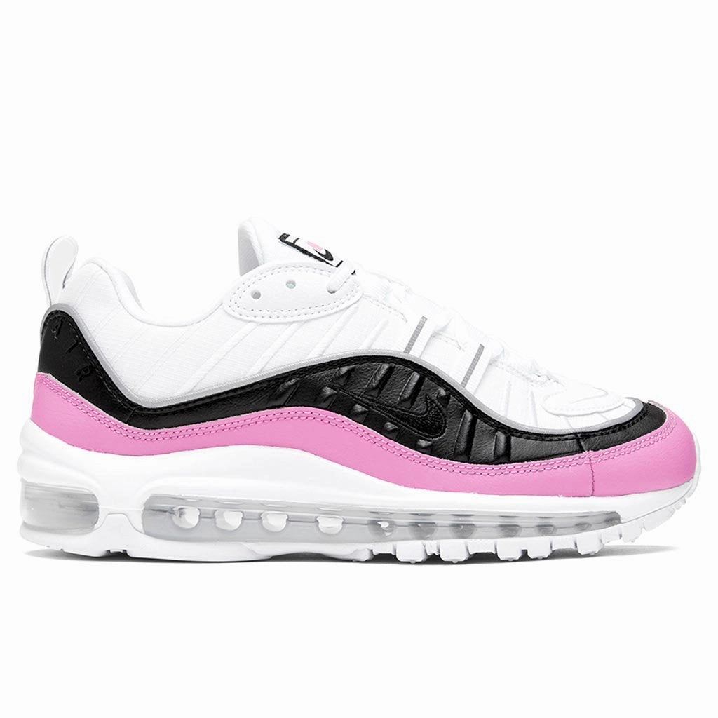 Women's Air Max 98 SE - White/Black/China Rose Nike trainers with responsive foam