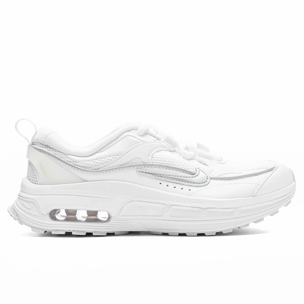 Women's Air Max Bliss - White/Summit White Nike lifestyle sneakers with retro vibe