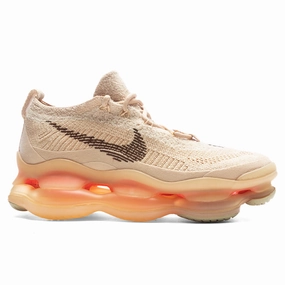 Women's Air Max Scorpion Flyknit - Sesame/Coconut Milk/Wheat Gold Nike signature design with comfort fit