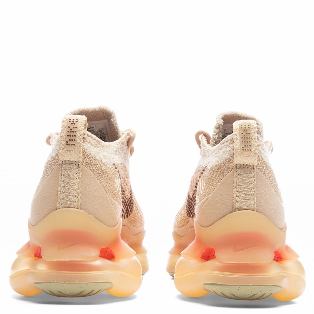 Women's Air Max Scorpion Flyknit - Sesame/Coconut Milk/Wheat Gold Nike trainers with responsive foam