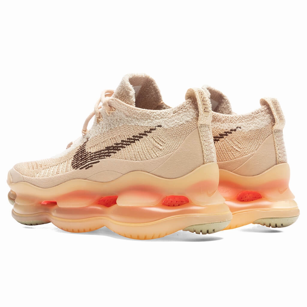 Women's Air Max Scorpion Flyknit - Sesame/Coconut Milk/Wheat Gold Nike trainers with responsive foam