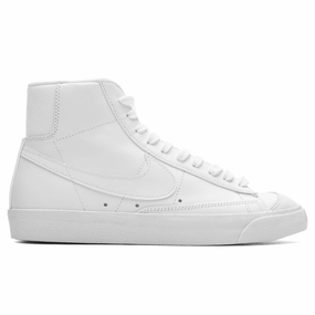 Women's Blazer Mid '77 Vintage - White/White/White Nike lifestyle sneakers with retro vibe