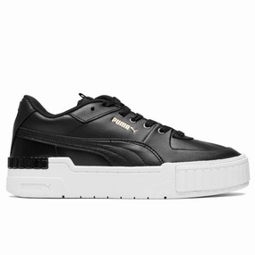 Women's Cali Sport - Black Puma shoes with suede and modern shape