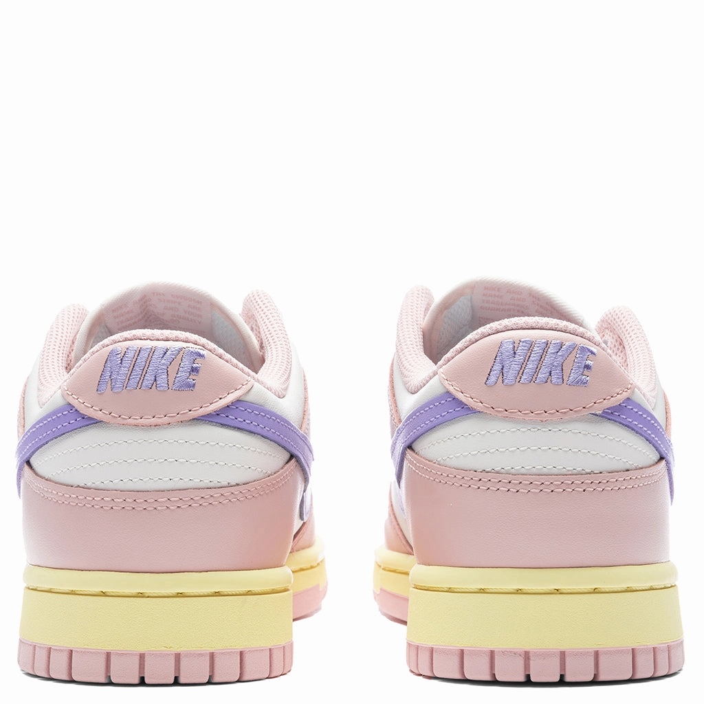 Women's Dunk Low - Pink Oxford/Light Thistle/Phantom Nike Bold Logo Sneakers