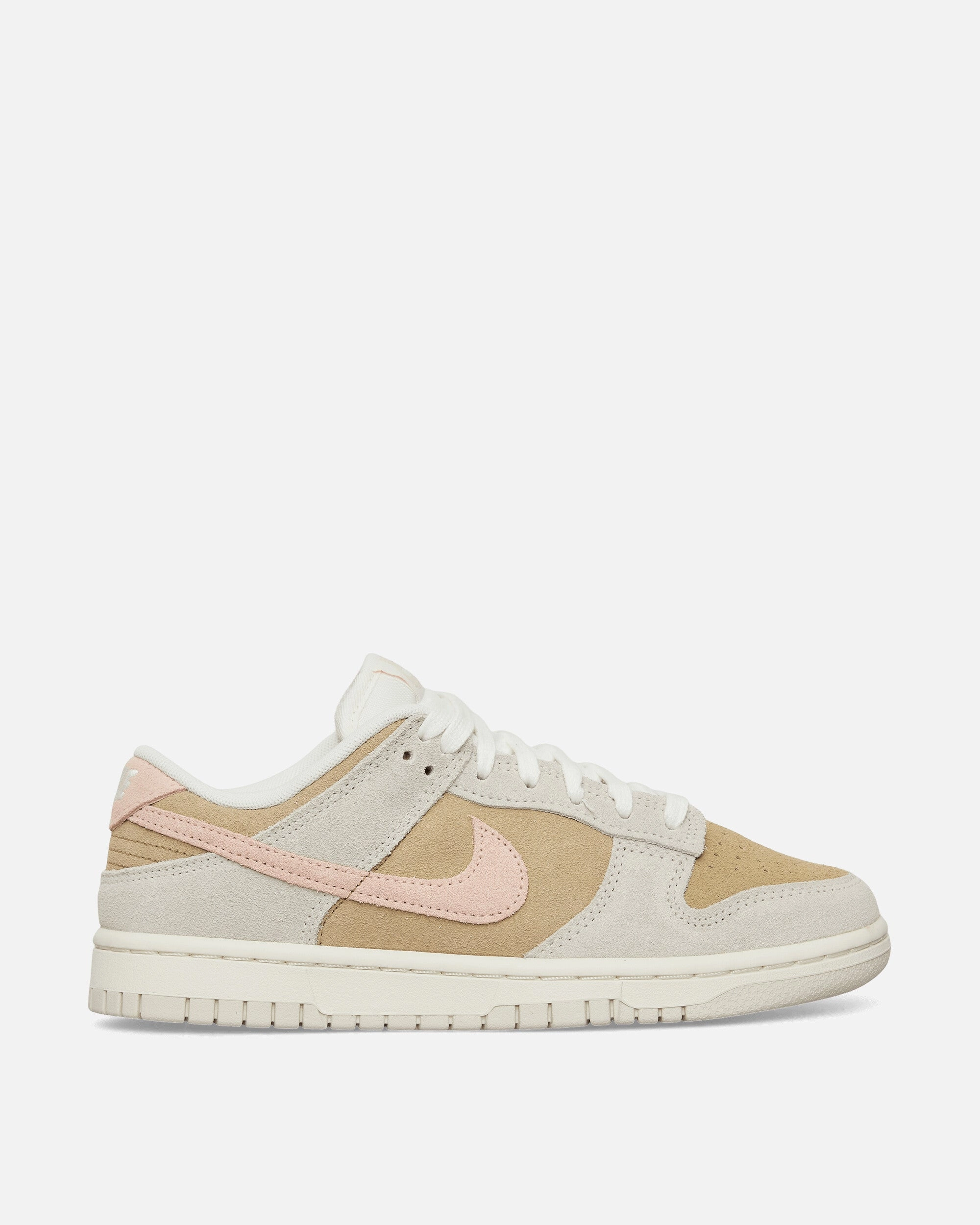 Women's Dunk Low Sneakers Phantom / Parachute Beige / Washed Coral Flexible Shoes
