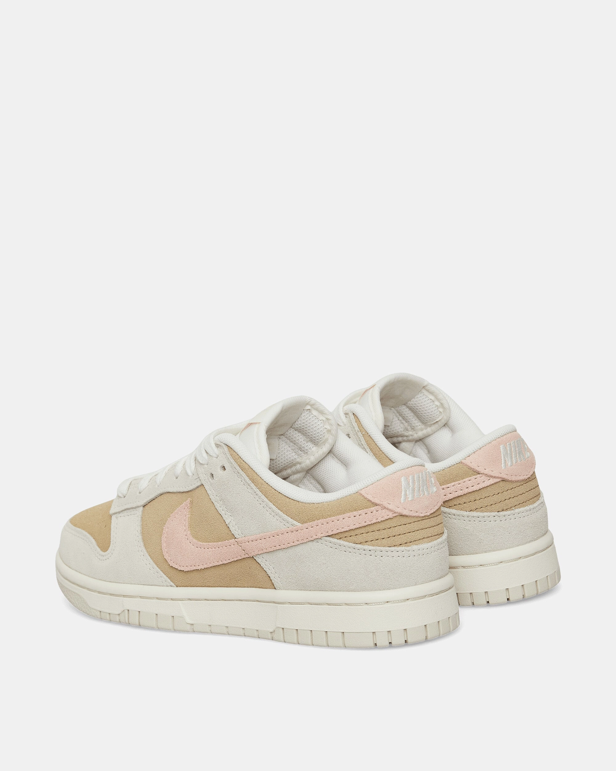 Women's Dunk Low Sneakers Phantom / Parachute Beige / Washed Coral Flexible Shoes