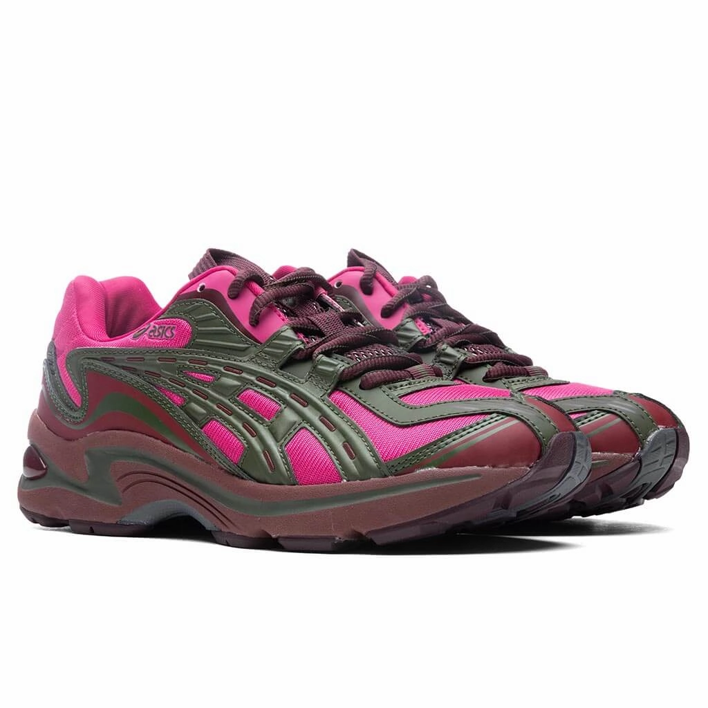 Women's FB1-S Gel-Preleus - Pink Rave/Olive Canvas Asics Gel Cushion Running Shoes