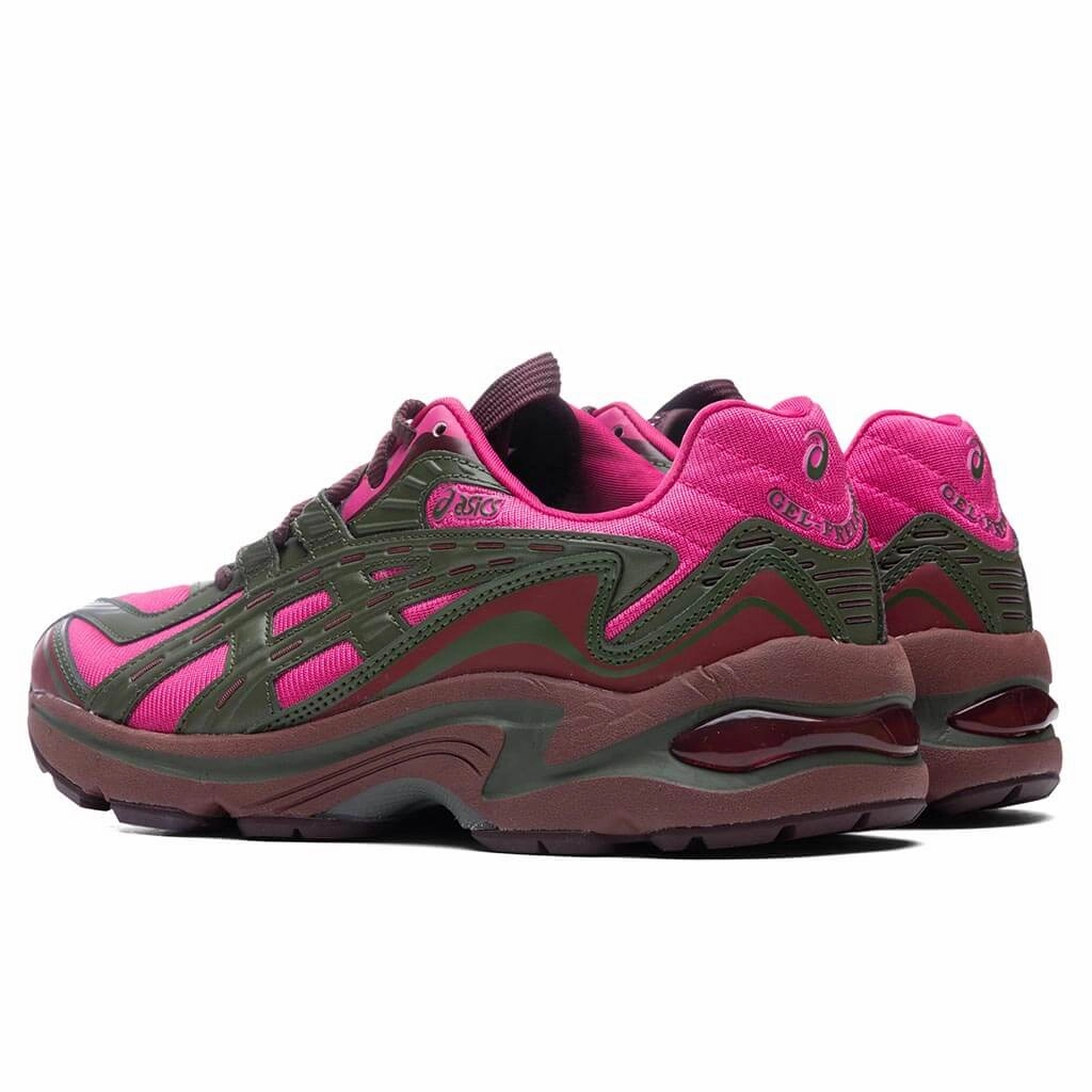 Women's FB1-S Gel-Preleus - Pink Rave/Olive Canvas Asics Gel Cushion Running Shoes